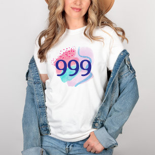 T-shirt 999 Numéro d'ange Manifestation de renaissance spi