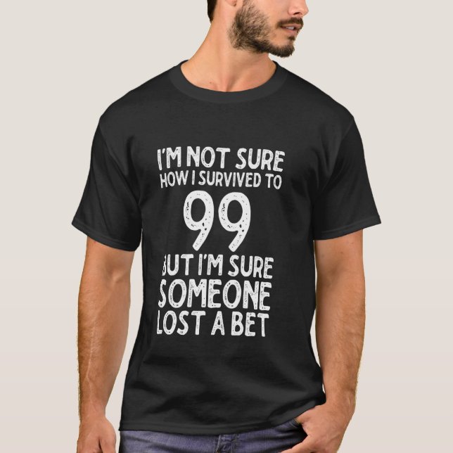 T-shirt 99 ans - Funny 99th Birthda (Devant)