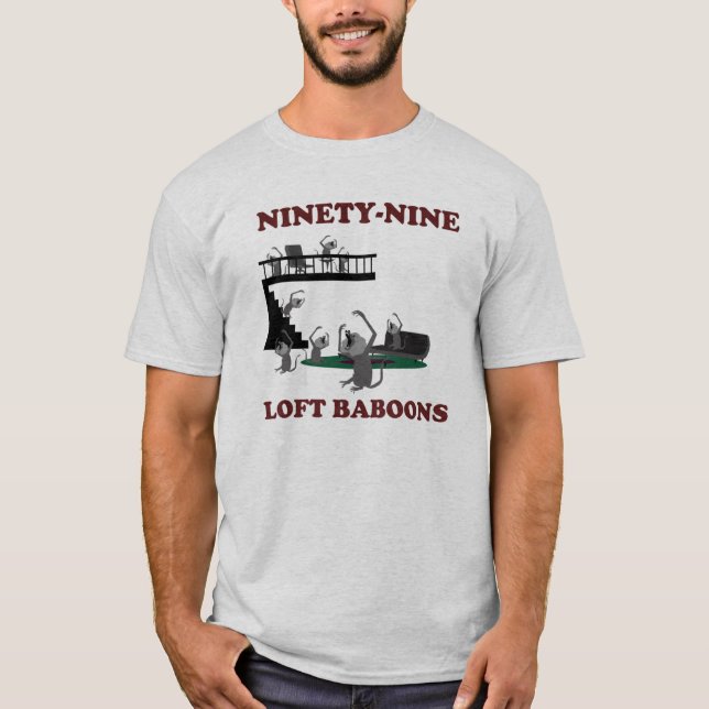 T-shirt 99 babouins de grenier (Devant)