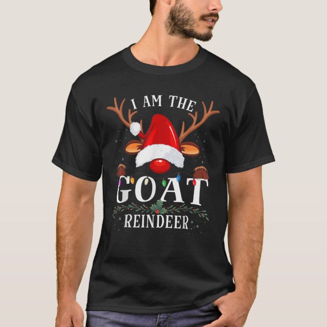T-shirt 99 Gifts I Am The Goat Reindeer Christmas Family U (Devant)