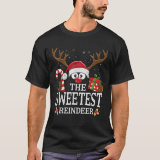 T-shirt 99 Gifts Matching Christmas Reindeer Squad Black C