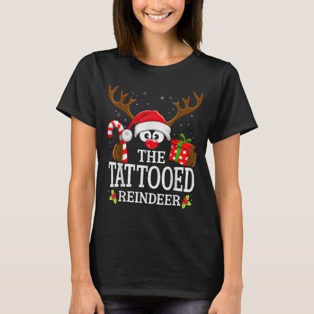 T-shirt 99 Matching Christmas Reindeer Squad - Uni-adults  (Devant)