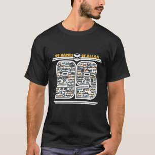 T-shirt 99 Nom D'Allah - Musulman Aïd Moubarak Rama Islam
