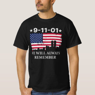 T-shirt 9-11-01 Nous Nous Souviendrons Toujours