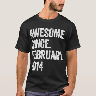 T-shirt 9 Années stupéfiantes depuis février 2014 9e anniv