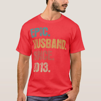 T-shirt 9 Anniversaire Mariage Pour Lui Épique Mari Depuis