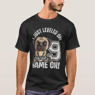 T-shirt 9 ans 9e anniversaire Carlin chien garçon fille ca