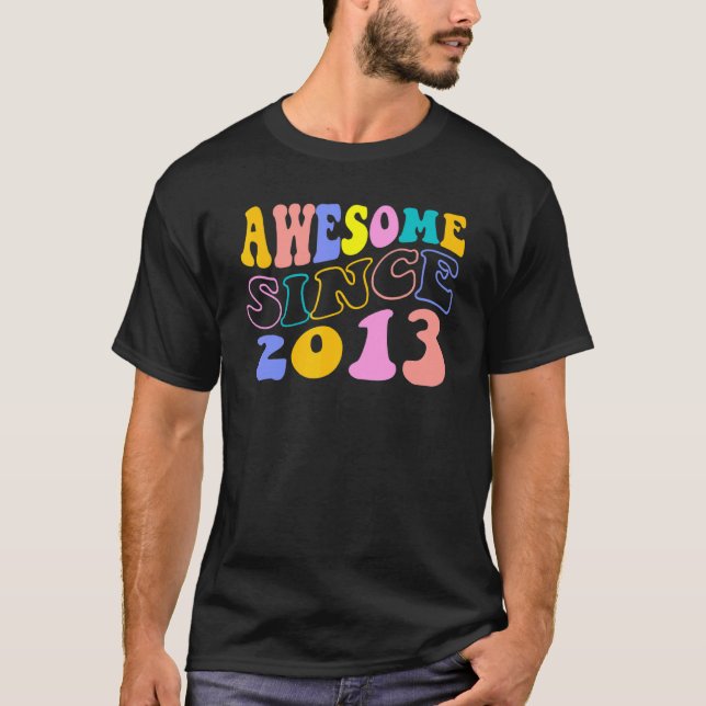 T-shirt 9 Ans 9e Anniversaire Décoration stupéfiante depui (Devant)