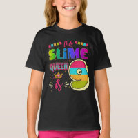 9 ans 9e anniversaire Slime Queen Fête de fille