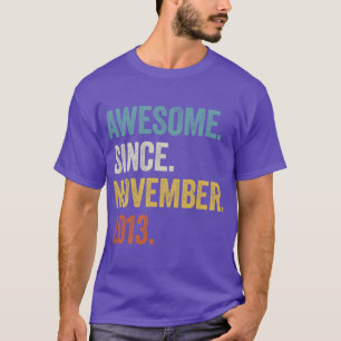 T-shirt 9 Ans Awesome depuis Novembre 2013 9e anniversaire