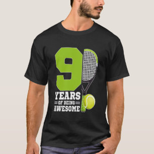 T-shirt 9 Ans d'être un joueur de tennis génial 9ème anniv