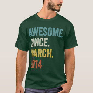 T-shirt 9 ans stupéfiant depuis mars 2014 9e anniversaire2