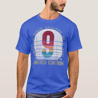 T-shirt 9 ans Vintage 2013 Retro Limited Edition 9e