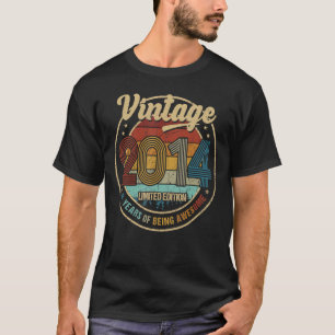 T-shirt 9 ans Vintage 2014 Editon 9e Anniversaire
