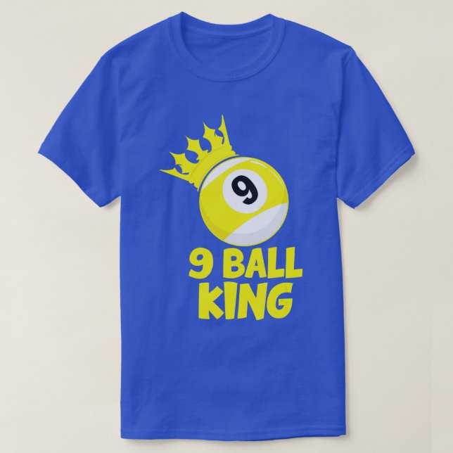 T-shirt 9 Championne du roi du ballon 9 billard billard jo (Design devant)
