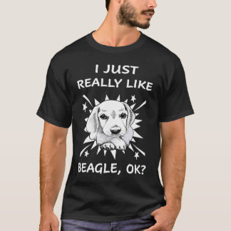 T-shirt 9 J'aime vraiment Beagle 144