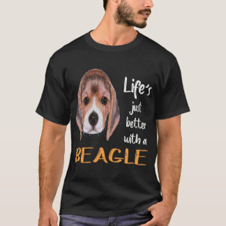 T-shirt 9 Vie Juste Mieux Avec Un Beagle