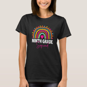 T-shirt 9e année Rainbow Girls Boys Teacher Team 9e généra