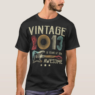 T-shirt 9e anniversaire Femmes Hommes Vintage Incroyable 2