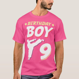 T-shirt 9E Anniversaire Karate Boy Taekwondo 9 Ans