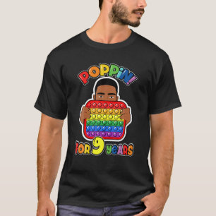 T-shirt 9E Anniversaire Pop It Fidget Boy African American