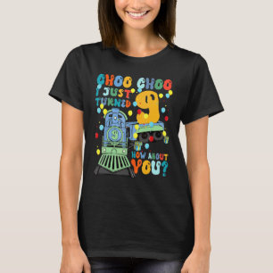 T-shirt 9e anniversaire Train Party Choo Choo I tourné 9 C