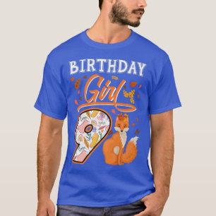 T-shirt 9e Fête Anniversaire fille mignonne Fo Lover Zoo A