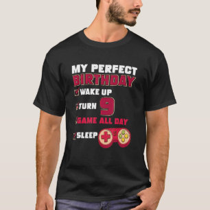T-shirt 9ème Jeu d'Anniversaire Parfait Jeu de 9 ans Garço