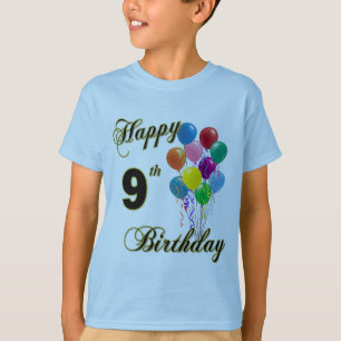 T-shirt 9èmes cadeaux d'anniversaire et habillement