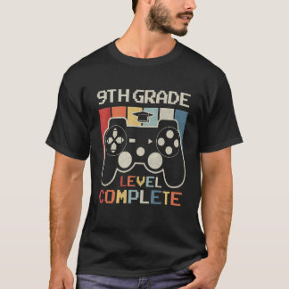 T-shirt 9th Grade Level Complete Game Controller Last Day 