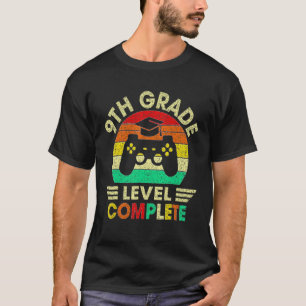T-shirt 9th Grade Level Complete Gamer Class Of 2022 Gradu