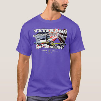 T-shirt A37 Avion d'attaque à la lumière de libellules