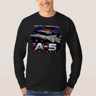 T-shirt A5 Vigilante Avion De Bombe Supersonique Basé Sur
