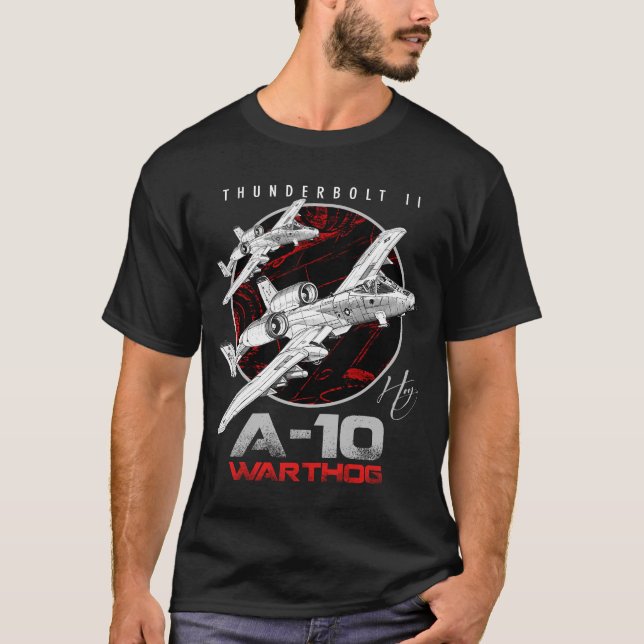 T-shirt A-10 Thunderbolt II Warthog attaque subsonique Pla (Devant)