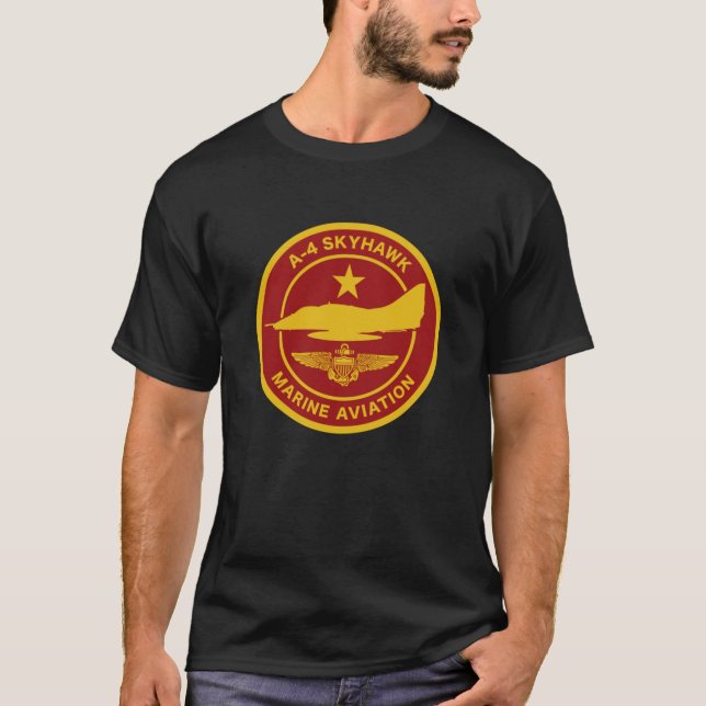 T-shirt A-4 Skyhawk Marine Aviation (Devant)