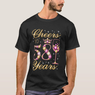 T-shirt À 58 Ans 58e Fête d'anniversaire Femme Princesse