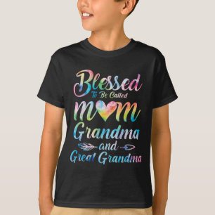 T-shirt À appeler Maman Grand-mère Grand-grand-mère Da de 