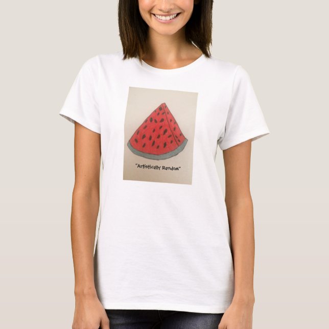 T-shirt à attelage de pastèque pour femmes (Devant)