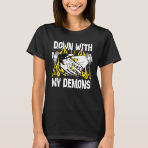 T-shirt A bas mes démons Deal Handshake Esthétique Humou