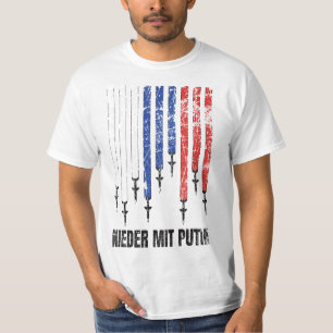 T-shirt A bas Poutine Anti-guerre Ukraine