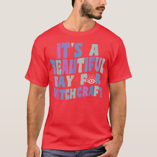 T-shirt A Beautiful Day For Witchcraft Retro Witch Ac