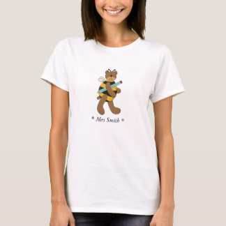 T-shirt A Bee Bear Carrying A Pencil