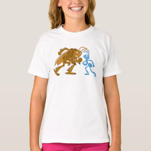 T-shirt A Bug's Life Hopper et Flik veulent combattre Disn
