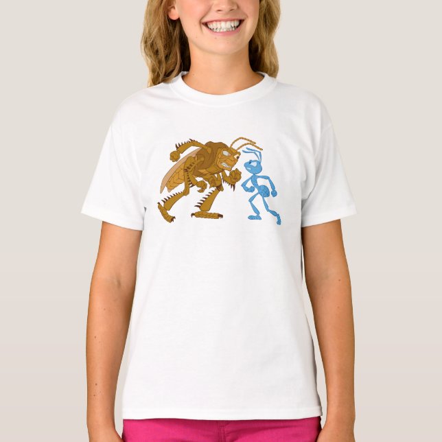 T-shirt A Bug's Life Hopper et Flik veulent combattre Disn (Devant)