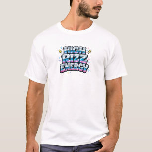 T-Shirt à bulles rétro Y2K High RIZZ Energy