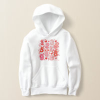 T-shirt à capuche à motif de nombres mathématiques