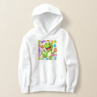 T-shirt à capuche avec des nombres de dinosaures m