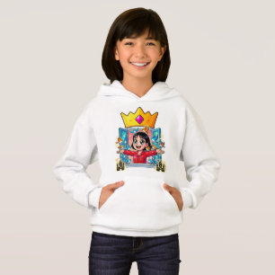 T-shirt à capuche avec impression de princesse