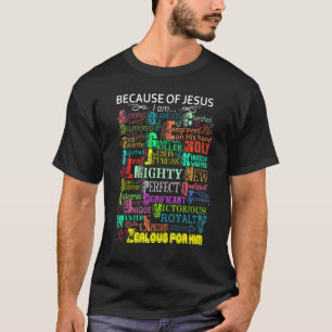 T-shirt À Cause De Jésus Chrétien Et De L'Art De Parole Re