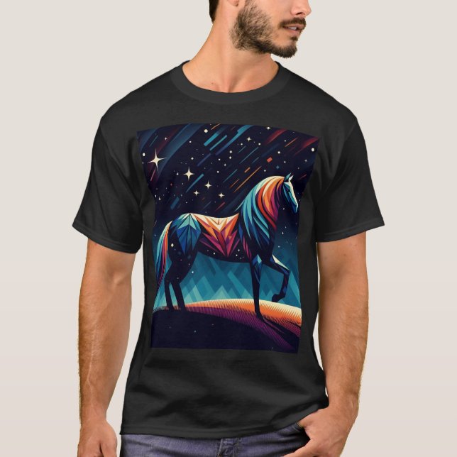 t-shirt à cheval (Devant)